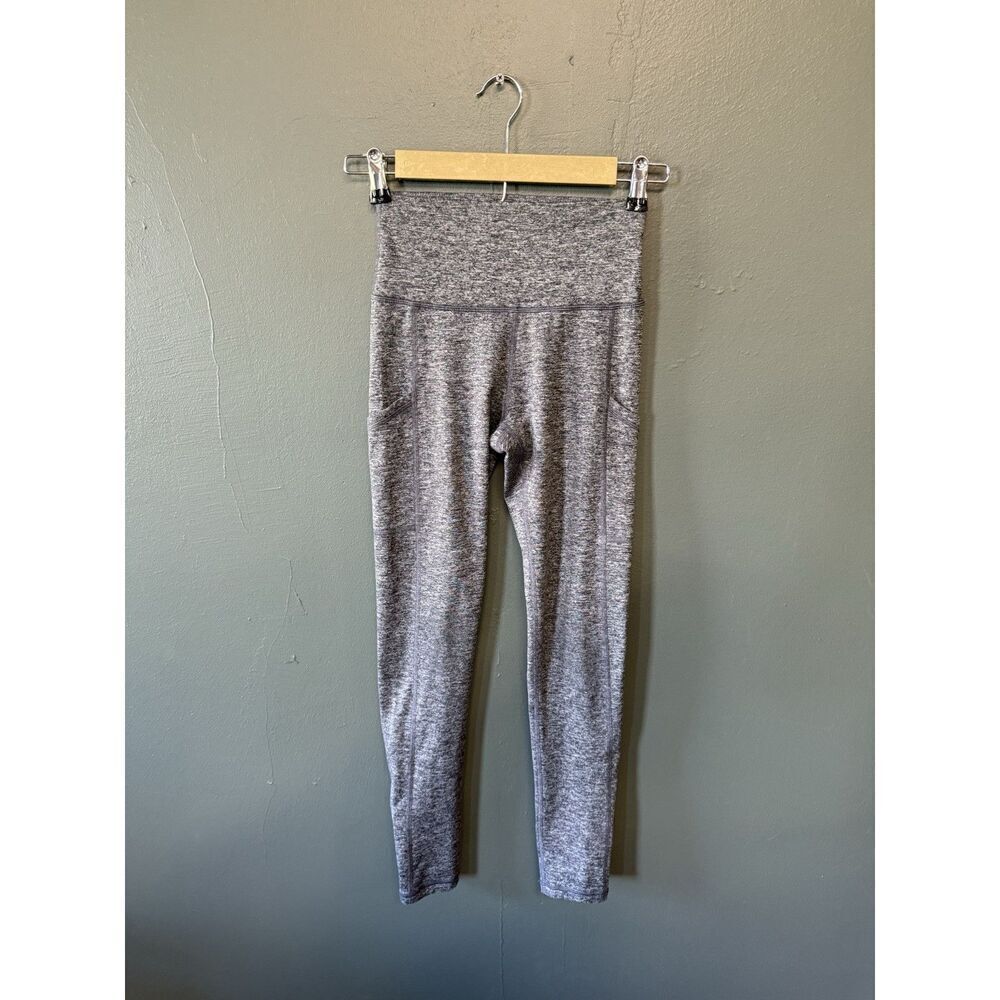 Offline by Aerie Womens Gray Cropped Leggings Size Medium Pullon